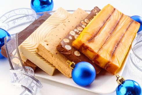 Variedad Turron jijona alicante chocolate yema tostada con Thermomix