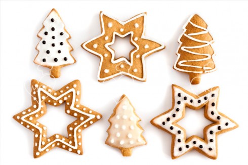 variedad de galletas de jengibre